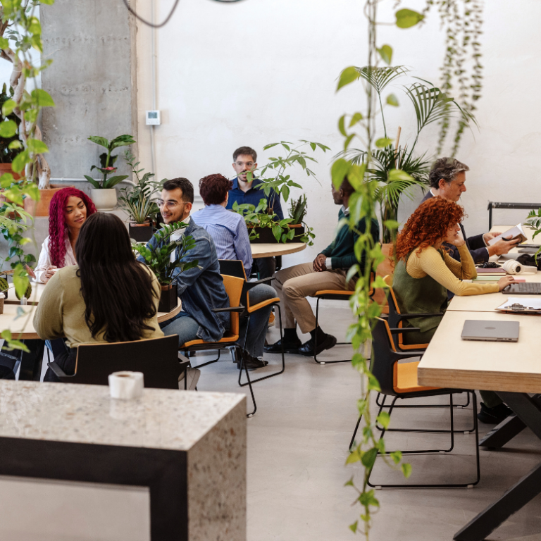 contingent workers in office space