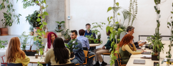 contingent workers in office space